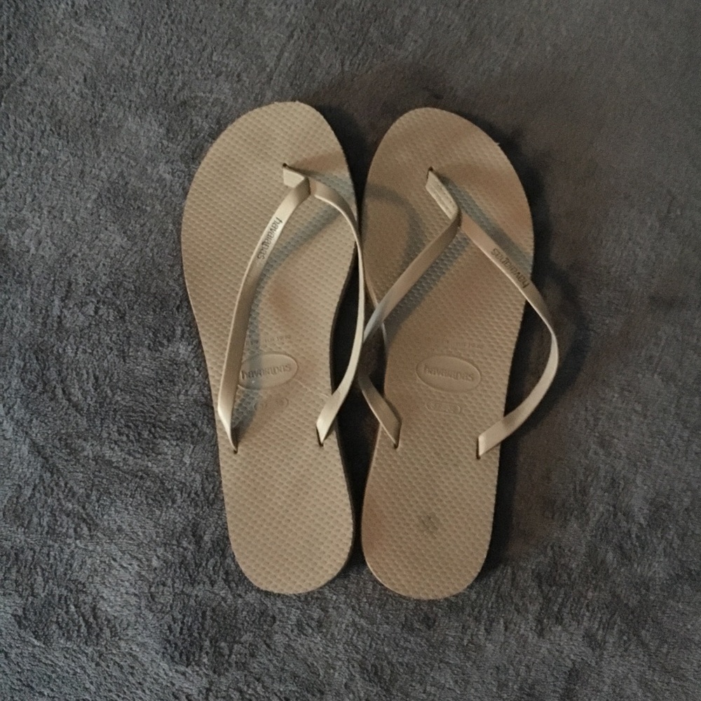 Havaianas Women's You Tan Leather Slim Flip-Flops